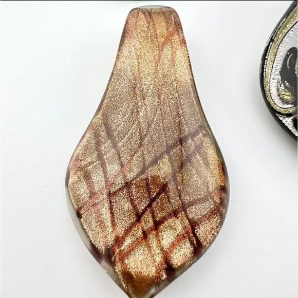 Vintage Murano Style Glass Pendants Lot of 7. Hand Blown - Picture 7 of 16